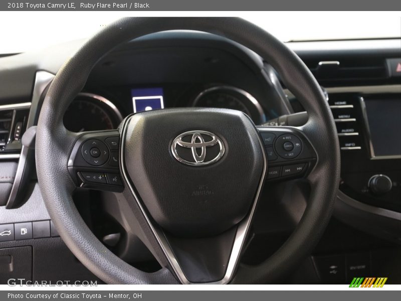 Ruby Flare Pearl / Black 2018 Toyota Camry LE