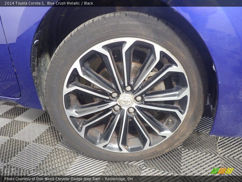 Blue Crush Metallic / Black 2014 Toyota Corolla S