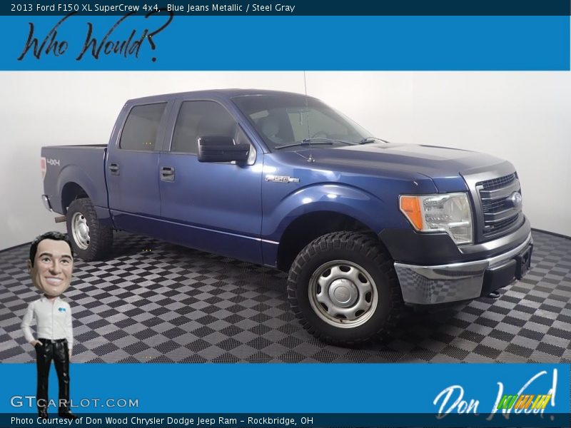 Blue Jeans Metallic / Steel Gray 2013 Ford F150 XL SuperCrew 4x4