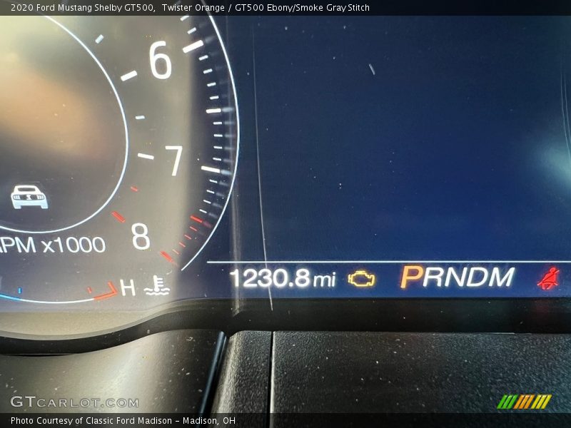 Twister Orange / GT500 Ebony/Smoke Gray Stitch 2020 Ford Mustang Shelby GT500