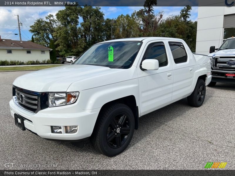 White / Black 2014 Honda Ridgeline RTL