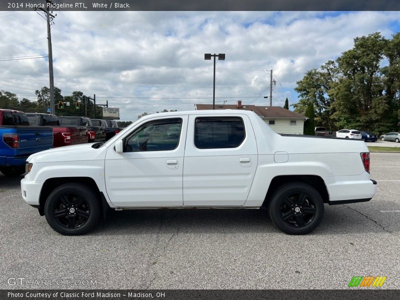 White / Black 2014 Honda Ridgeline RTL