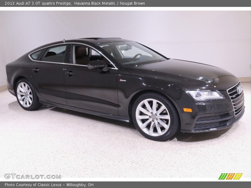 Havanna Black Metallic / Nougat Brown 2013 Audi A7 3.0T quattro Prestige