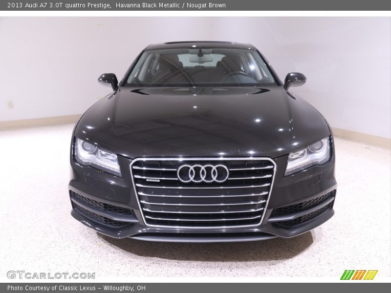 Havanna Black Metallic / Nougat Brown 2013 Audi A7 3.0T quattro Prestige