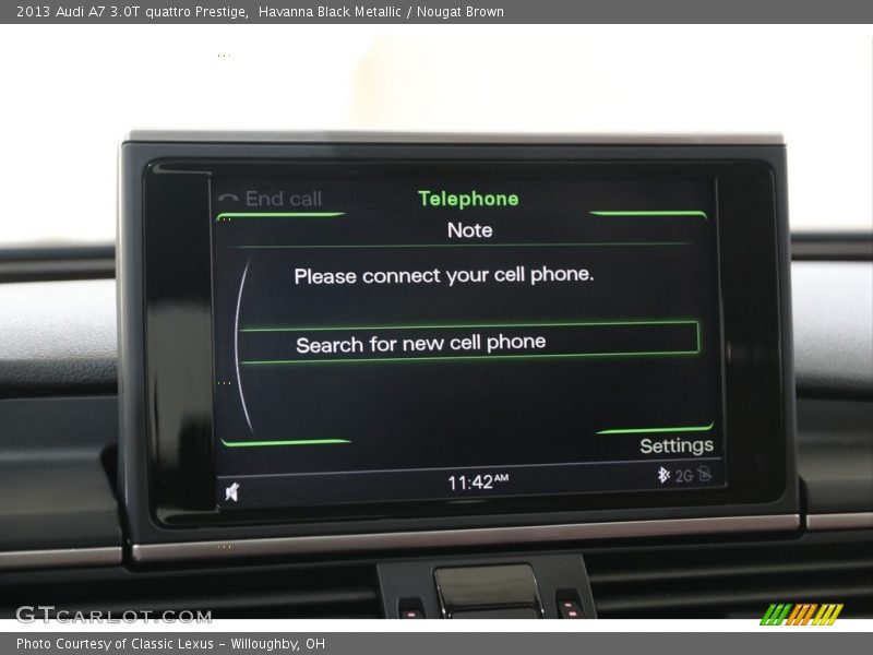 Havanna Black Metallic / Nougat Brown 2013 Audi A7 3.0T quattro Prestige