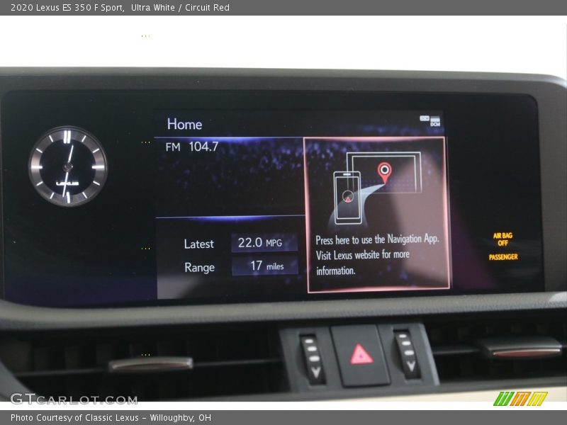 Ultra White / Circuit Red 2020 Lexus ES 350 F Sport