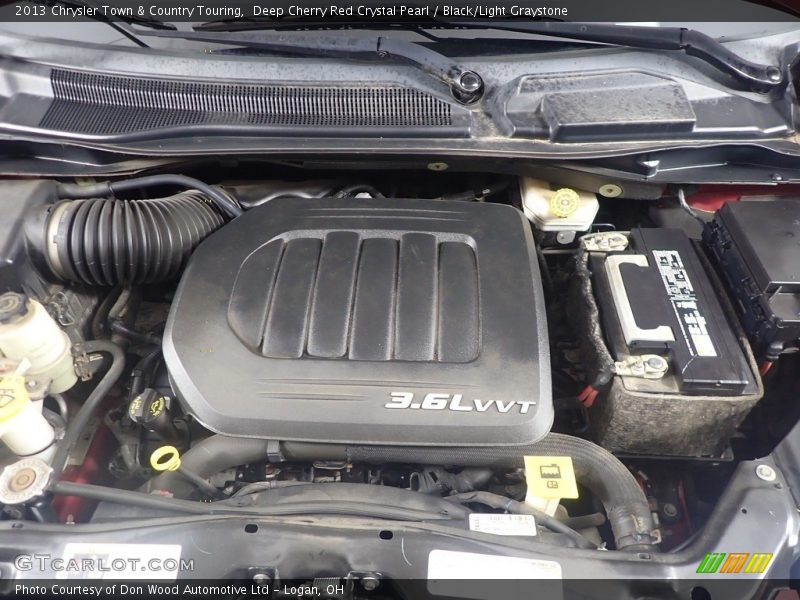 Deep Cherry Red Crystal Pearl / Black/Light Graystone 2013 Chrysler Town & Country Touring