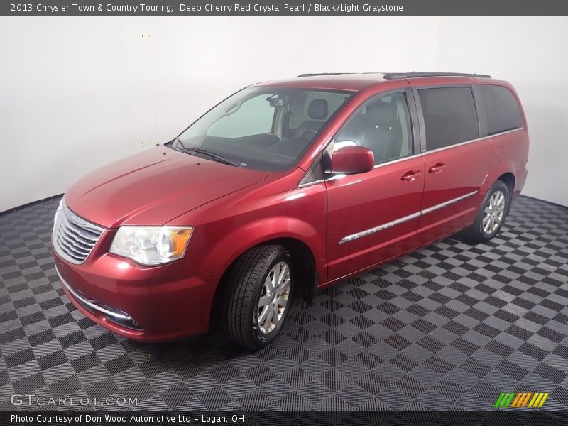 Deep Cherry Red Crystal Pearl / Black/Light Graystone 2013 Chrysler Town & Country Touring