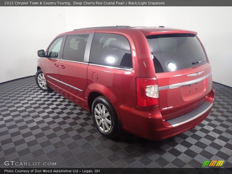 Deep Cherry Red Crystal Pearl / Black/Light Graystone 2013 Chrysler Town & Country Touring