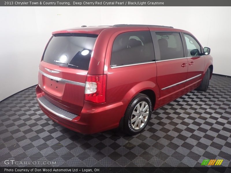 Deep Cherry Red Crystal Pearl / Black/Light Graystone 2013 Chrysler Town & Country Touring