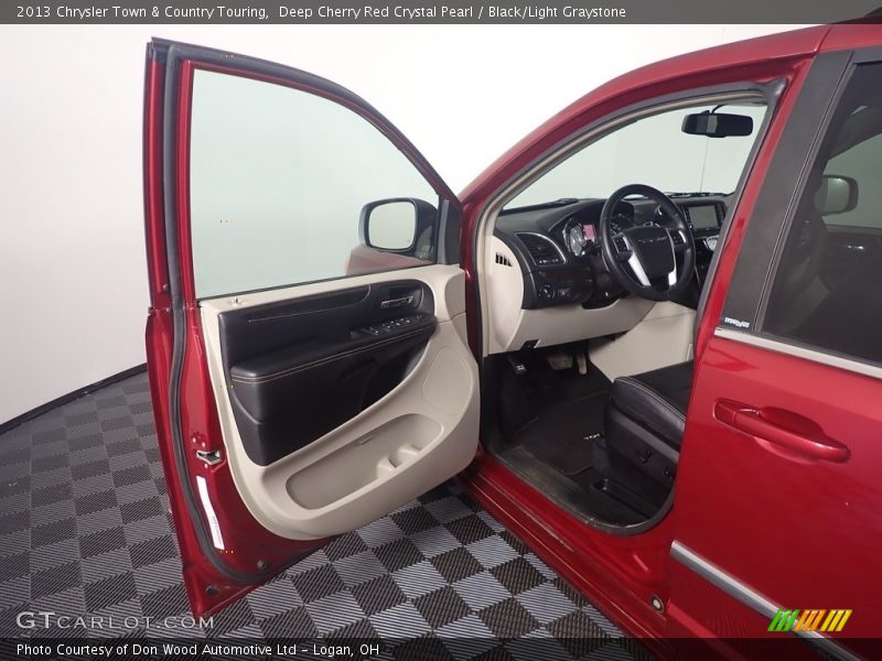 Deep Cherry Red Crystal Pearl / Black/Light Graystone 2013 Chrysler Town & Country Touring