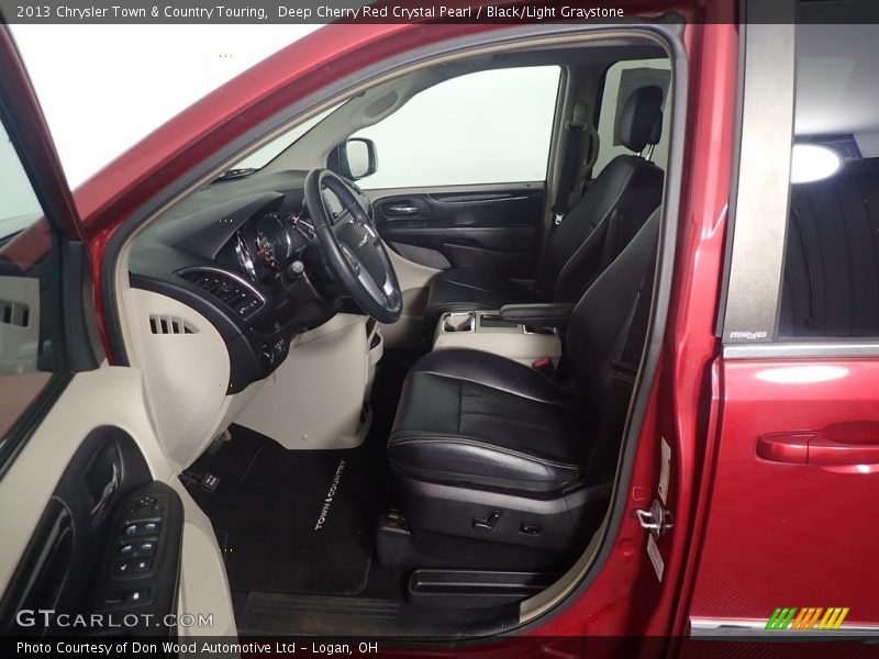 Deep Cherry Red Crystal Pearl / Black/Light Graystone 2013 Chrysler Town & Country Touring