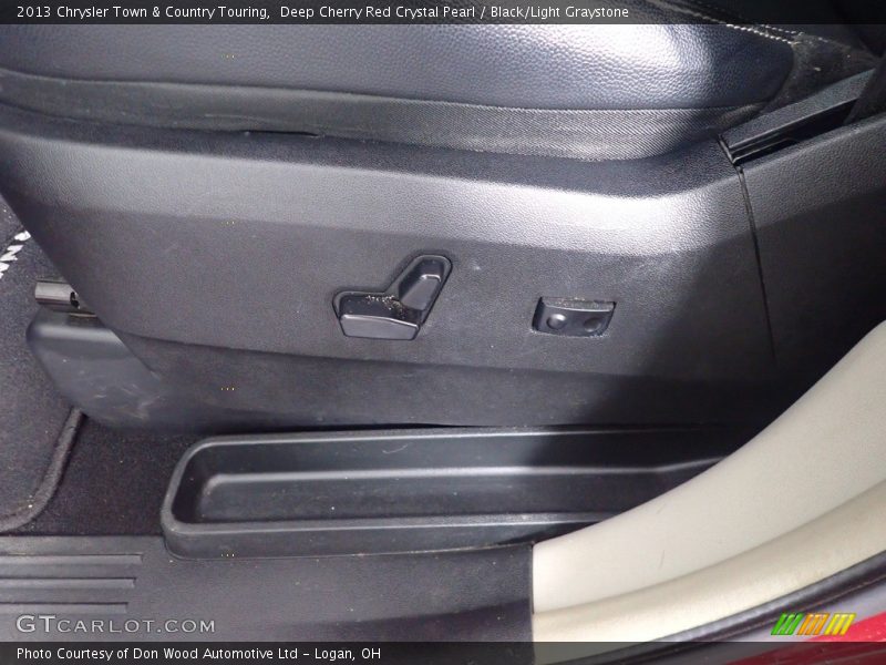 Deep Cherry Red Crystal Pearl / Black/Light Graystone 2013 Chrysler Town & Country Touring