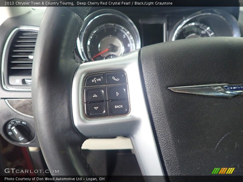 Deep Cherry Red Crystal Pearl / Black/Light Graystone 2013 Chrysler Town & Country Touring