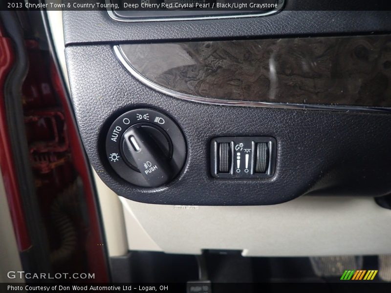 Deep Cherry Red Crystal Pearl / Black/Light Graystone 2013 Chrysler Town & Country Touring