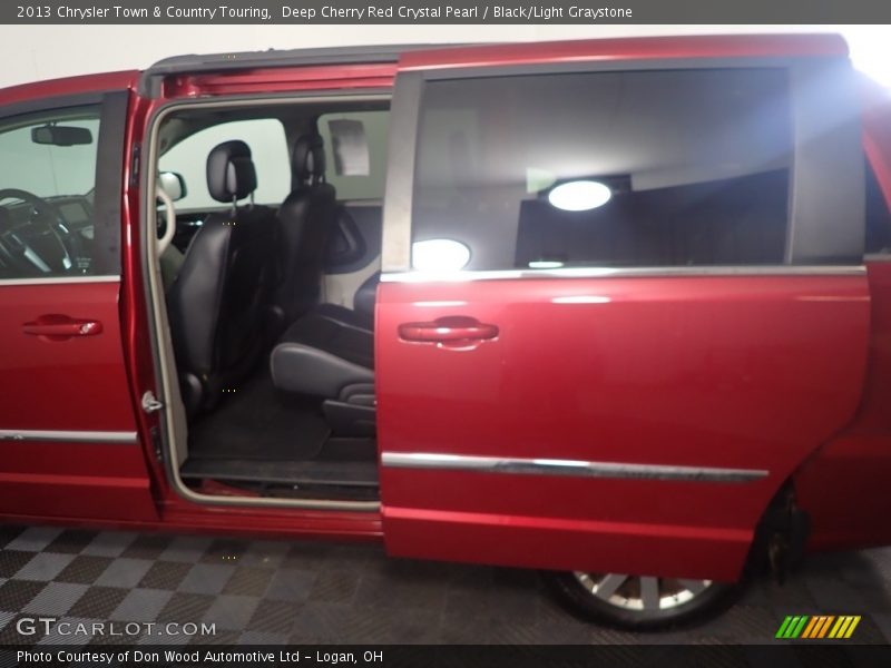 Deep Cherry Red Crystal Pearl / Black/Light Graystone 2013 Chrysler Town & Country Touring