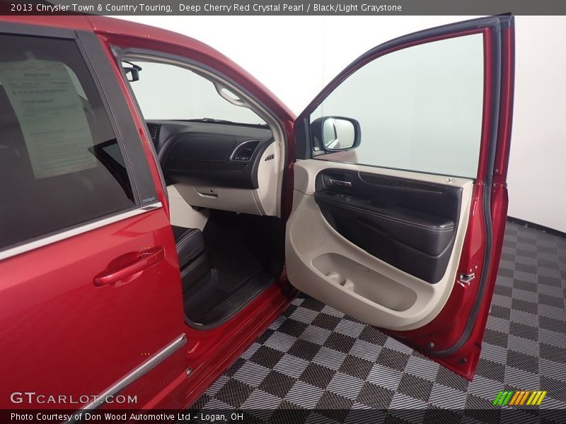 Deep Cherry Red Crystal Pearl / Black/Light Graystone 2013 Chrysler Town & Country Touring