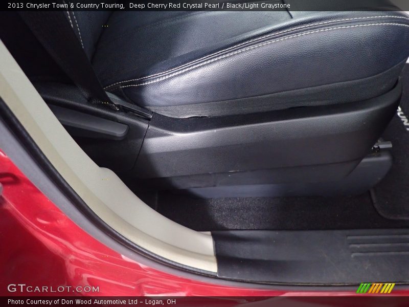 Deep Cherry Red Crystal Pearl / Black/Light Graystone 2013 Chrysler Town & Country Touring