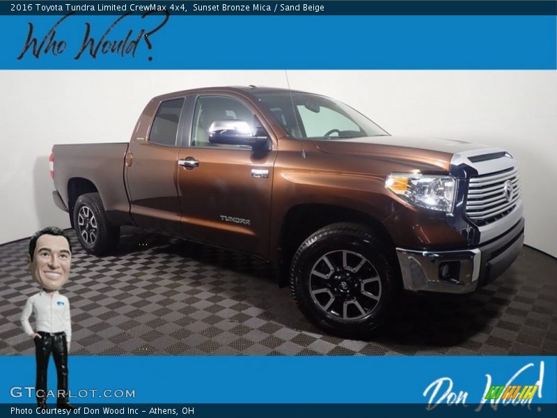 Sunset Bronze Mica / Sand Beige 2016 Toyota Tundra Limited CrewMax 4x4