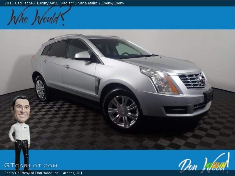 Radiant Silver Metallic / Ebony/Ebony 2015 Cadillac SRX Luxury AWD