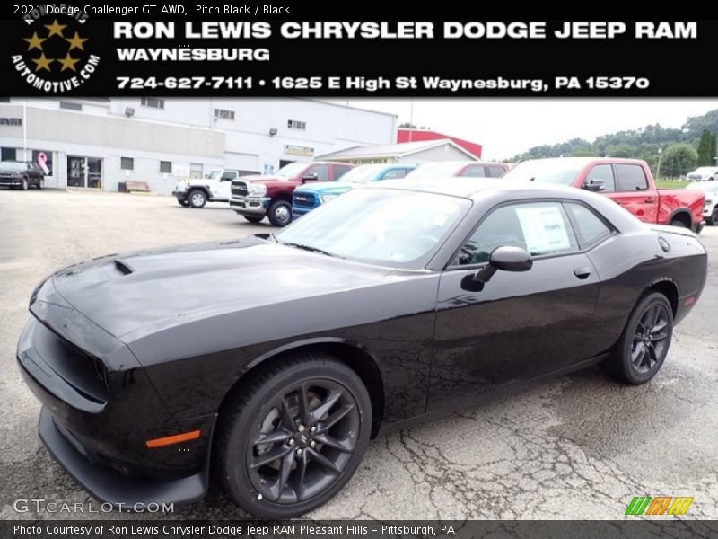 Pitch Black / Black 2021 Dodge Challenger GT AWD