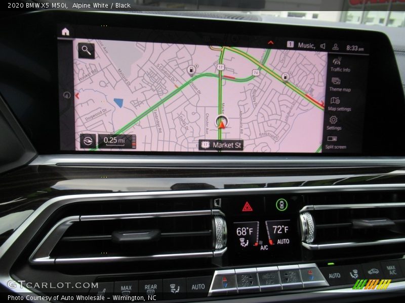 Navigation of 2020 X5 M50i