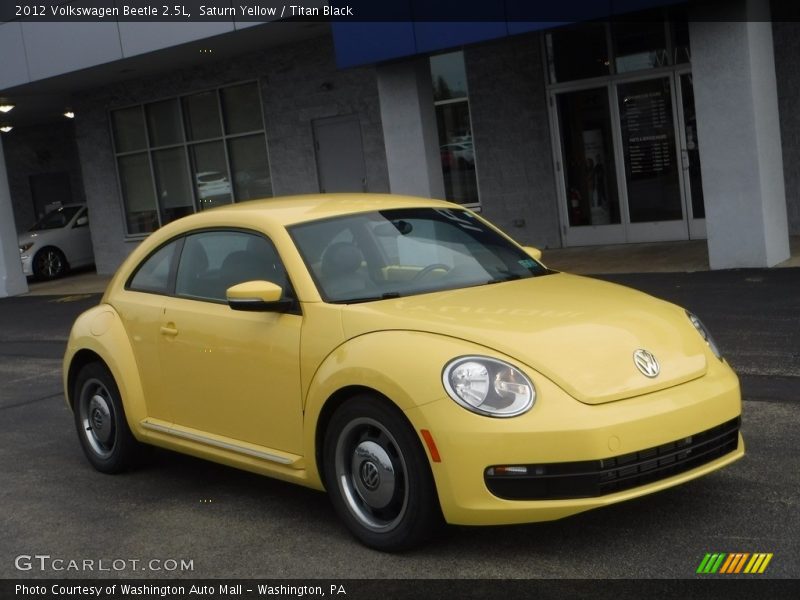Saturn Yellow / Titan Black 2012 Volkswagen Beetle 2.5L