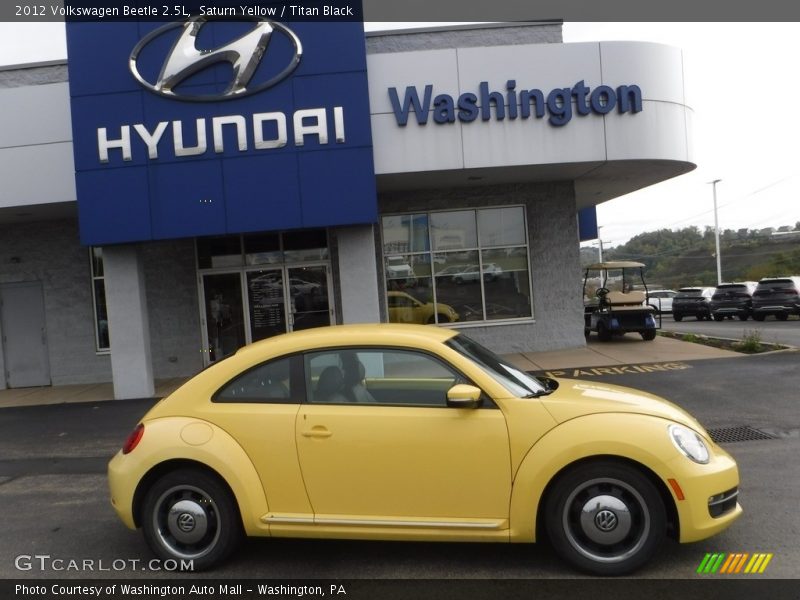 Saturn Yellow / Titan Black 2012 Volkswagen Beetle 2.5L