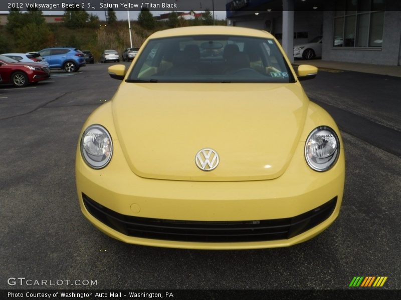 Saturn Yellow / Titan Black 2012 Volkswagen Beetle 2.5L