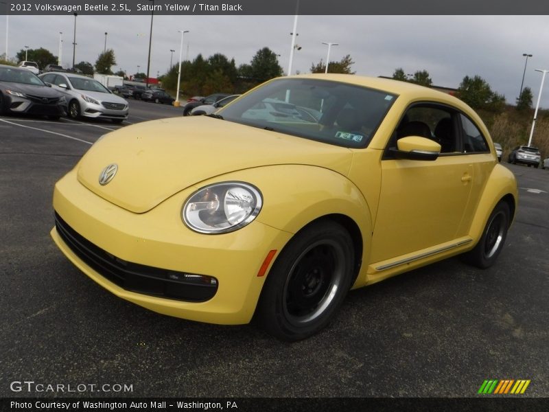 Saturn Yellow / Titan Black 2012 Volkswagen Beetle 2.5L