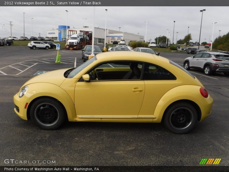 Saturn Yellow / Titan Black 2012 Volkswagen Beetle 2.5L