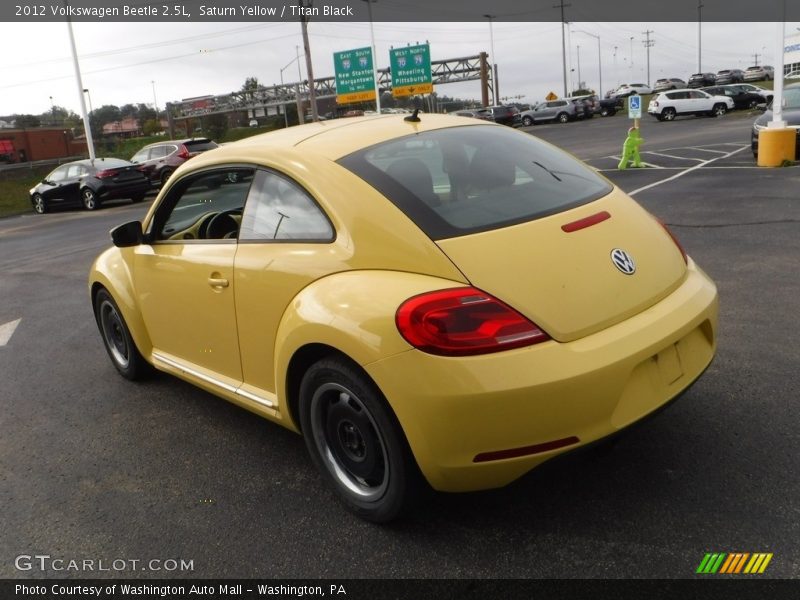Saturn Yellow / Titan Black 2012 Volkswagen Beetle 2.5L