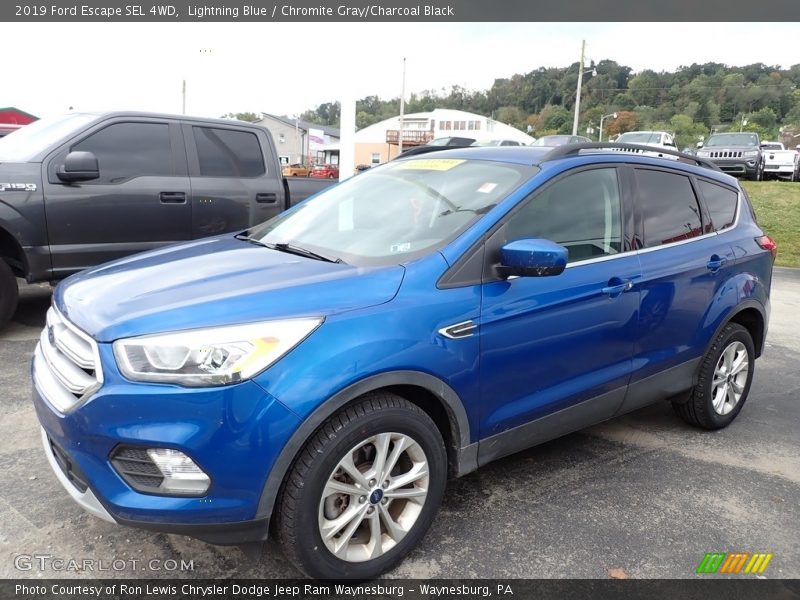 Lightning Blue / Chromite Gray/Charcoal Black 2019 Ford Escape SEL 4WD