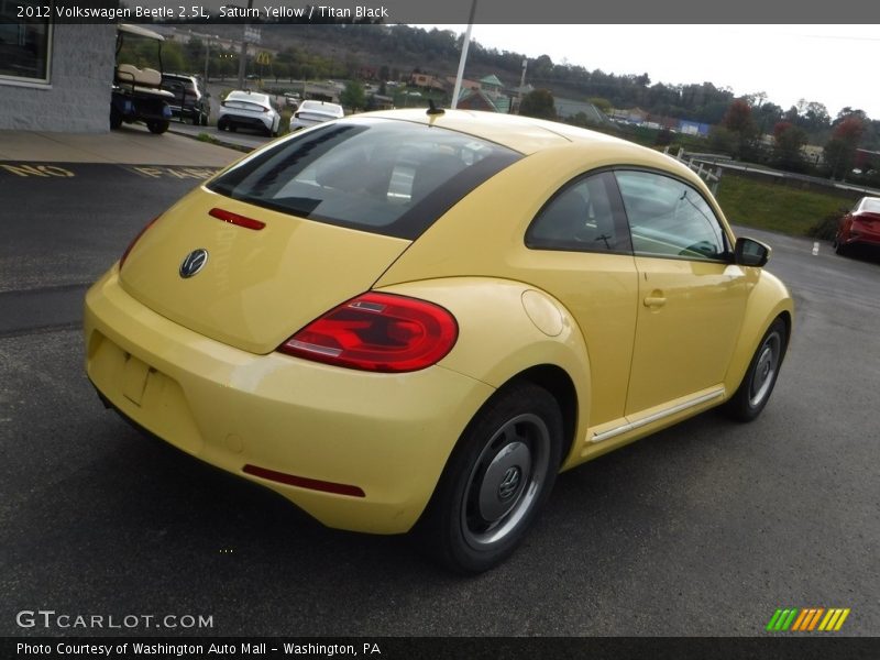 Saturn Yellow / Titan Black 2012 Volkswagen Beetle 2.5L