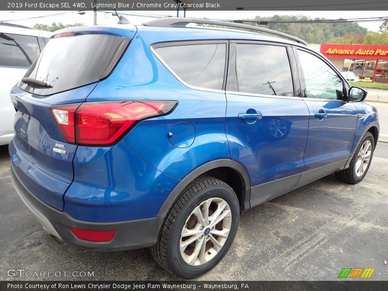 Lightning Blue / Chromite Gray/Charcoal Black 2019 Ford Escape SEL 4WD