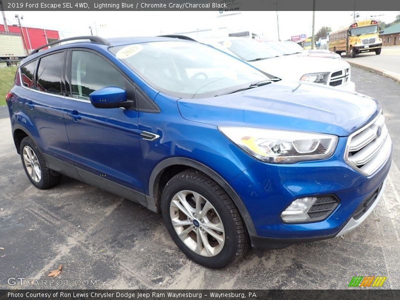 Lightning Blue / Chromite Gray/Charcoal Black 2019 Ford Escape SEL 4WD