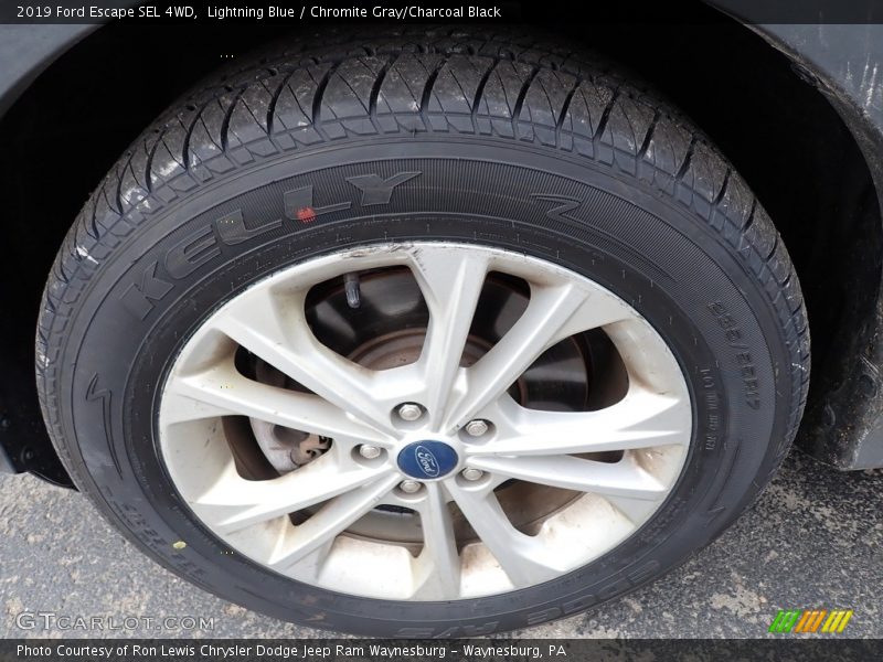 Lightning Blue / Chromite Gray/Charcoal Black 2019 Ford Escape SEL 4WD
