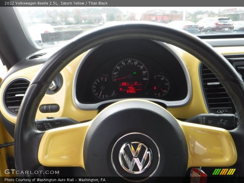 Saturn Yellow / Titan Black 2012 Volkswagen Beetle 2.5L