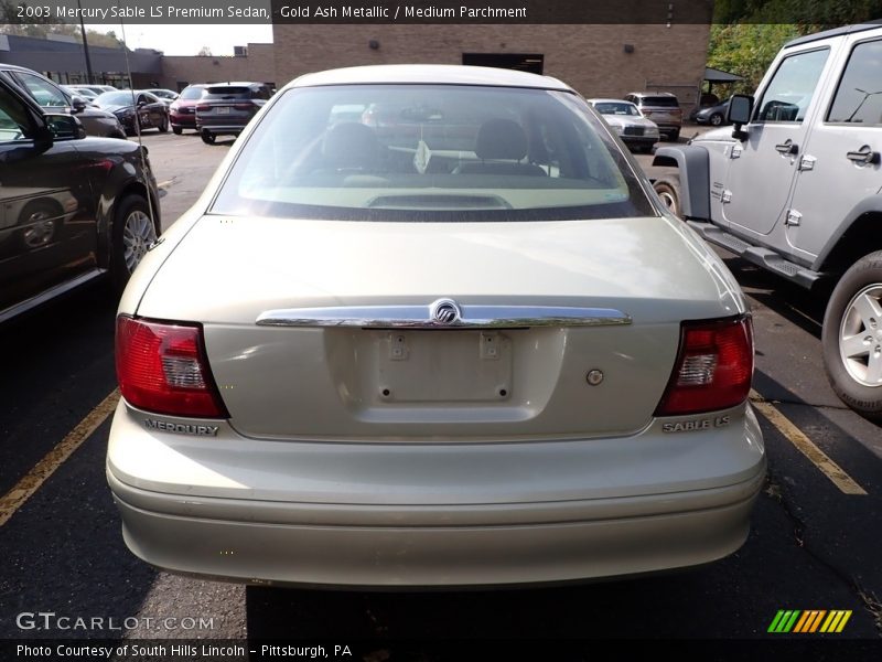 Gold Ash Metallic / Medium Parchment 2003 Mercury Sable LS Premium Sedan