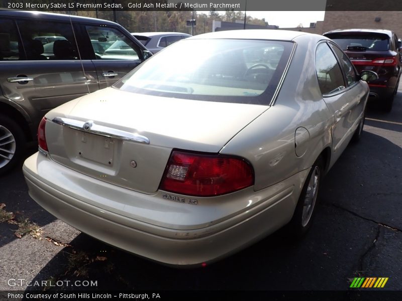 Gold Ash Metallic / Medium Parchment 2003 Mercury Sable LS Premium Sedan