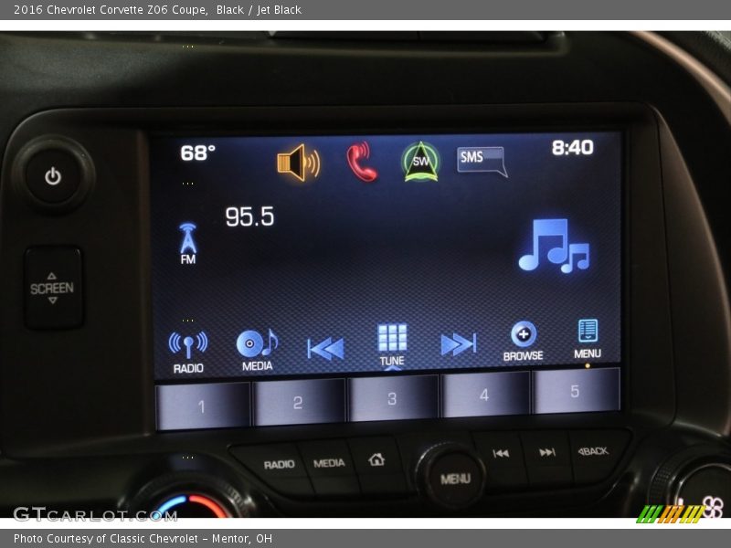 Black / Jet Black 2016 Chevrolet Corvette Z06 Coupe