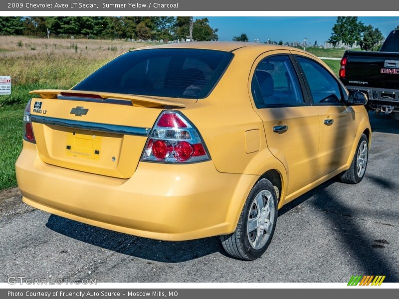 Summer Yellow / Charcoal 2009 Chevrolet Aveo LT Sedan