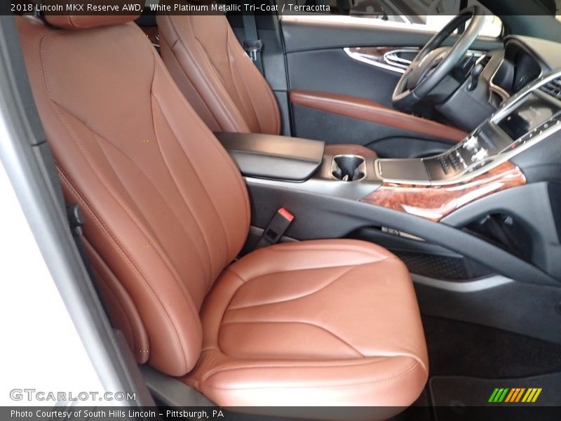 White Platinum Metallic Tri-Coat / Terracotta 2018 Lincoln MKX Reserve AWD