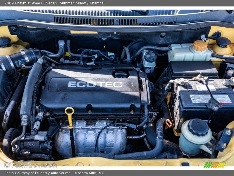 Summer Yellow / Charcoal 2009 Chevrolet Aveo LT Sedan