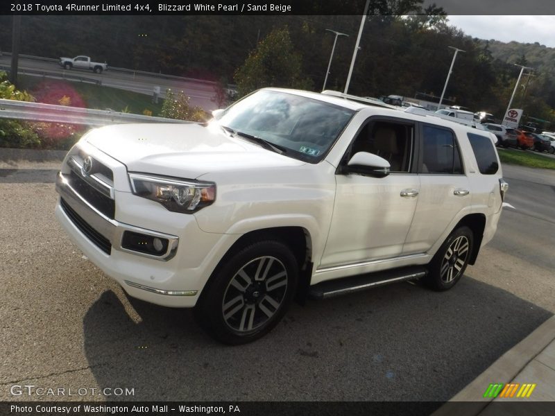 Blizzard White Pearl / Sand Beige 2018 Toyota 4Runner Limited 4x4