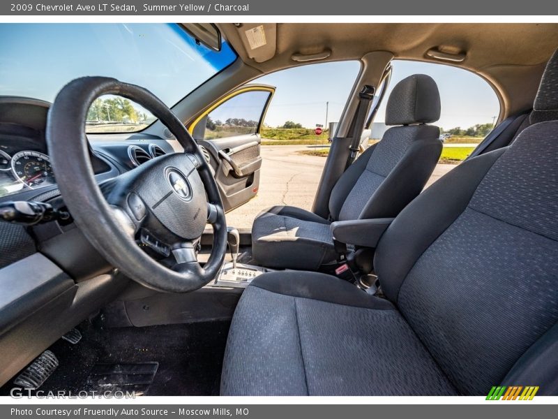 Summer Yellow / Charcoal 2009 Chevrolet Aveo LT Sedan