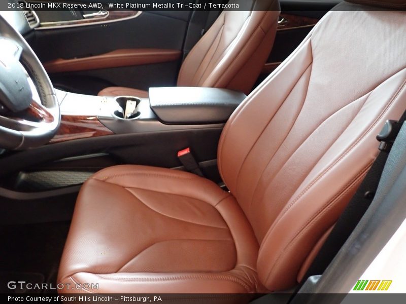 White Platinum Metallic Tri-Coat / Terracotta 2018 Lincoln MKX Reserve AWD
