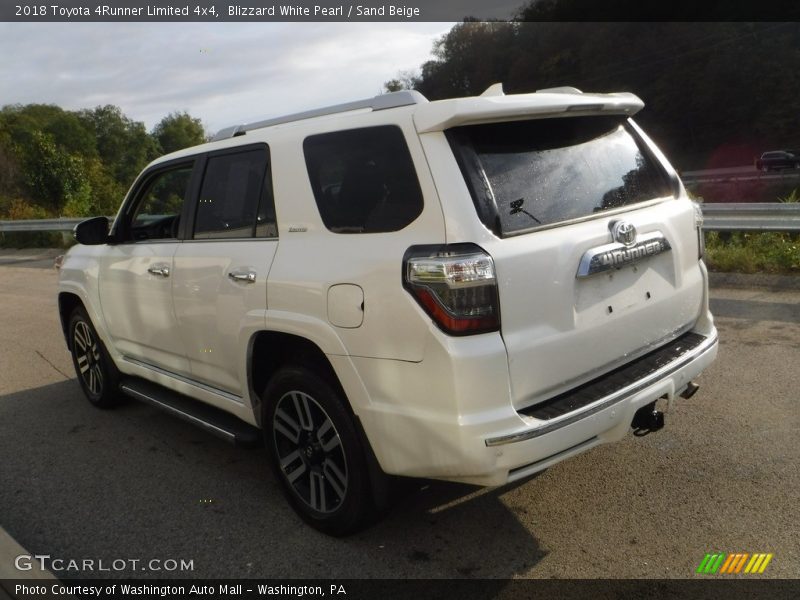 Blizzard White Pearl / Sand Beige 2018 Toyota 4Runner Limited 4x4