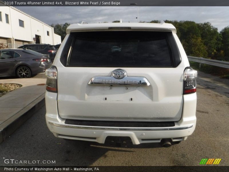 Blizzard White Pearl / Sand Beige 2018 Toyota 4Runner Limited 4x4