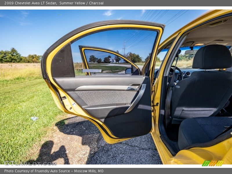 Summer Yellow / Charcoal 2009 Chevrolet Aveo LT Sedan